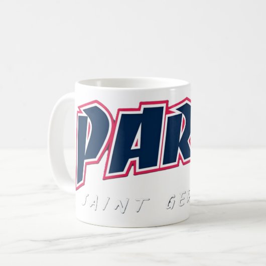 PSG París Saint Germain コーヒーマグカップ (正面左)