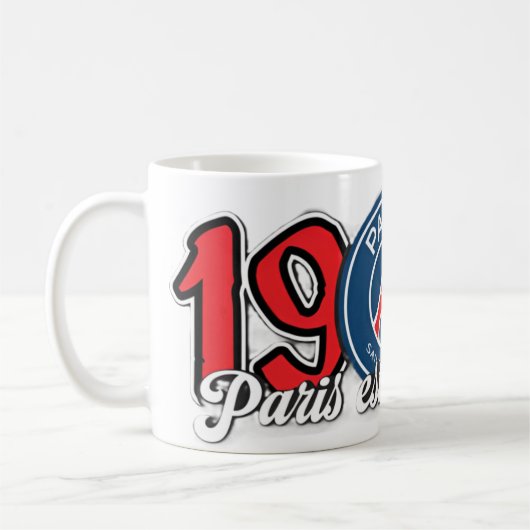 PSG París Saint Germain UEFA Champions league コーヒーマグカップ (左)