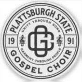 PSGCロゴカットカスタムビニールステッカー シール (正面)