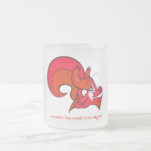 Psiのリス1のマグ フロストグラスマグカップ (中央)