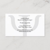 Psiシンボルプロフェッショナル心理学者名刺 名刺 (裏面)