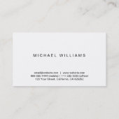 Psicólogo - Profesional elegante símbolo azul 名刺 (裏面)