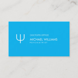 Psicólogo - Profesional elegante símbolo azul 名刺