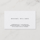 Psicólogo - Profesional elegante símbolo plata 名刺 (裏面)