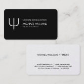 Psiquiatra - Elegante profesional Simbolo 名刺 (正面/裏面)