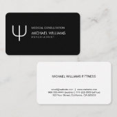 Psiquiatra - Elegante profesional Simbolo 名刺 (正面/裏面)