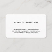 Psiquiatra - Elegante profesional Simbolo 名刺 (裏面)