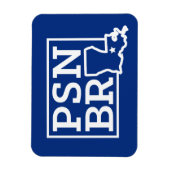 PSN BRホワイトオンブルー州磁石 マグネット (縦)