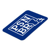 PSN BRホワイトオンブルー州磁石 マグネット (左側)