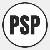 PSP – パーム春クラシックラウンドステッカー ラウンドシール (正面)