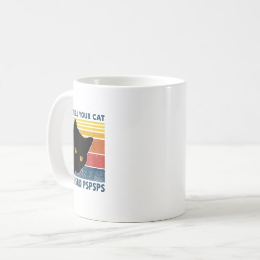 Pspspsのヴィンテージ コーヒーマグカップ (正面左)