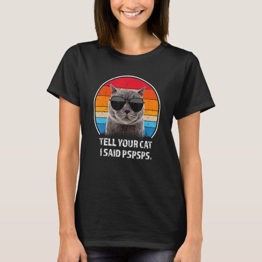 Pspspsの猫の子ネコの動物と言った Tシャツ (正面)