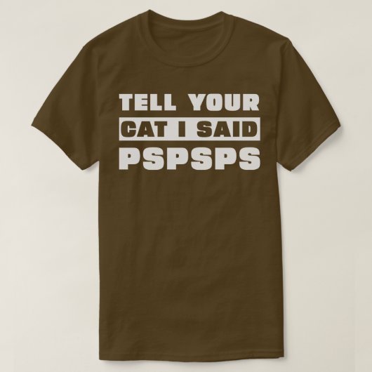 PsPsPs 3と言った猫に教えて Tシャツ (デザイン正面)