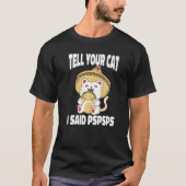Pspsps Cat Tacos 2 Tシャツ (正面)