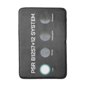 PSR B1257+12システム バスマット (正面縦)