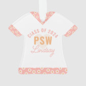 PSWパーソナライズされた卒業 オーナメント (裏面)