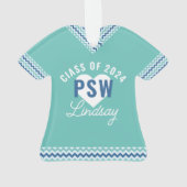 PSWパーソナライズされた卒業 オーナメント (裏面)