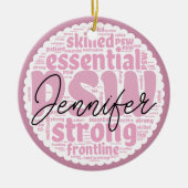 PSWパーソナライズされた セラミックオーナメント (正面)