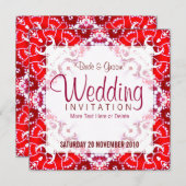 PSYバティック&レース招待状 招待状 (正面/裏面)