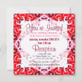 PSYバティック&レース招待状 招待状 (裏面)