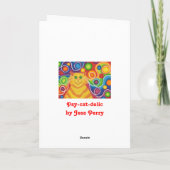 PSY-CATで販売する「Son」の「groovy birthday」カード カード (裏面)