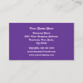 PSY-cat-delicピンクの名刺パープルバック 名刺 (裏面)