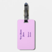 Psy-cat-delicピンクの'文字'ラゲッジタグ ラゲッジタグ (裏面縦)