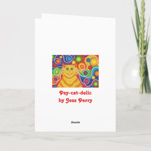 PSY-CAT-DLY「Age」「groovy birthday」カード カード (裏面)