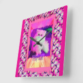 Psy Kat eWatch スクエア壁時計 (傾斜)