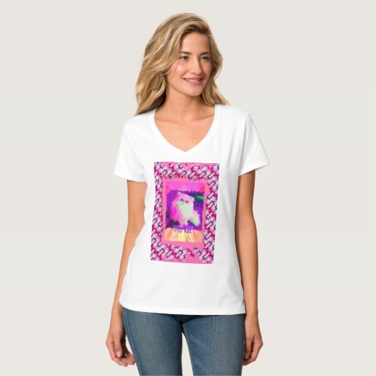 PSY Kat / The Psychic Cat (by ACCI) Tシャツ (正面フル)