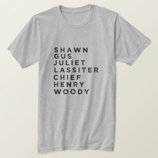 PSYCHのキャラクターファン Tシャツ (デザイン正面)