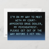 PSYCHのドラッグ・ディーラー ポストカード (正面/裏面)