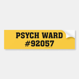 Psychの区#92057 バンパーステッカー