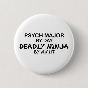 Psychの専攻ので致命的な忍者 缶バッジ