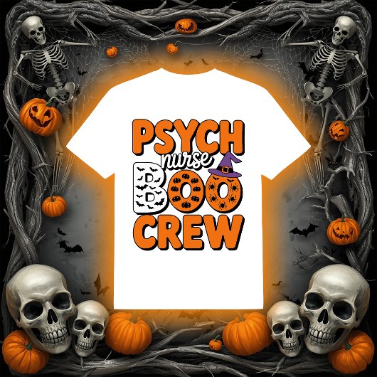 Psych Nurse BOO Crew | Halloween RN Tシャツ