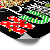 Psych Nurse Xmas Tree Leopard Red Plaid Christmas  ポスター (角)