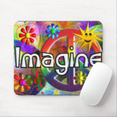 Psychadelicの70年代のギフトを"想像して下さい" マウスパッド (マウス)