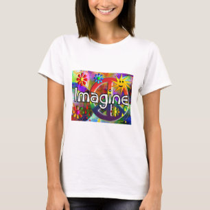 Psychadelicの70年代のギフトを"想像して下さい" Tシャツ