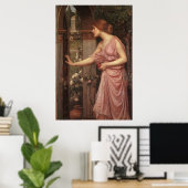 Psyche Opening the Door into Cupid's Garden - 1904 ポスター (ホームオフィス)