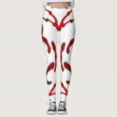 Psychedelic Abstract Leggings – Neon Art Pattern レギンス (正面)