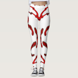 Psychedelic Abstract Leggings – Neon Art Pattern レギンス