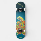 Psychedelic Alien Skateboard to personalise スケートボード (正面)