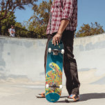 Psychedelic Alien Skateboard to personalise スケートボード<br><div class="desc">Make this Psychedelic Alien Skateboard your own by adding your text. To access advanced editing tools, please go to "Personalize this template" and click on "Details", scroll down and press the "click to customize further" link. Ideal for any Occasion such as birthday or Graduation, for outdoor skateboarders who love the...</div>