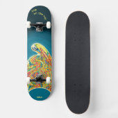 Psychedelic Alien Skateboard to personalise スケートボード (正面)