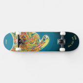 Psychedelic Alien Skateboard to personalise スケートボード (横)