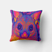 psychedelic Australian Bushtailed possum クッション (裏面)