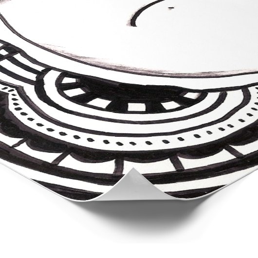 Psychedelic Bear ポスター (角)