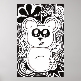 Psychedelic Bear ポスター
