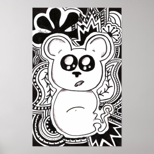 Psychedelic Bear ポスター (正面)