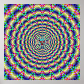 Psychedelic Beat with Bug Poster ポスター